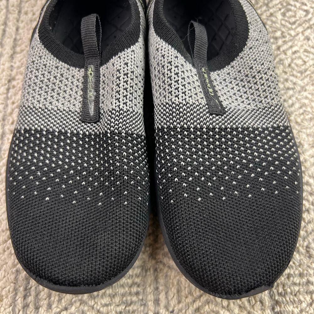 Speedo Surfknit Pro Water Shoes, Black Gray, Knit Mesh, Slip-On Aqua Sneakers - Picture 3 of 9